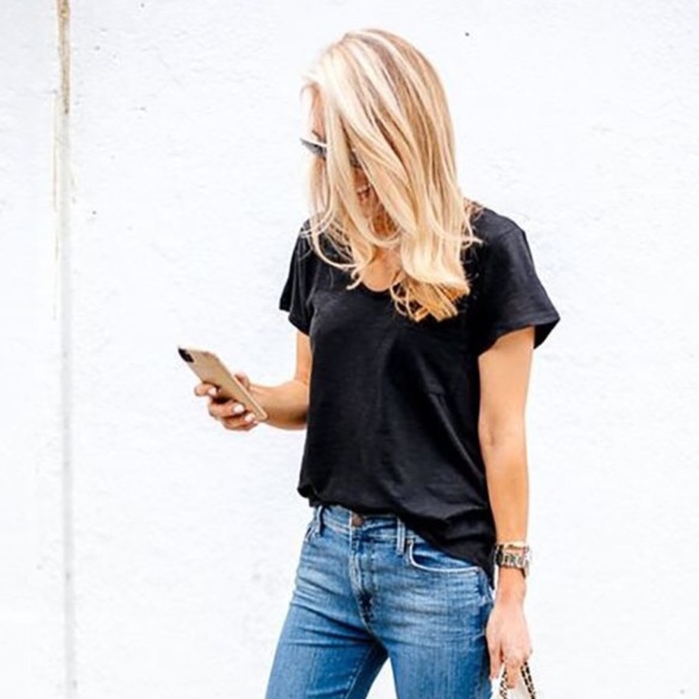 KRISTEN ✨ high round neck tee black - Picture 5 of 5